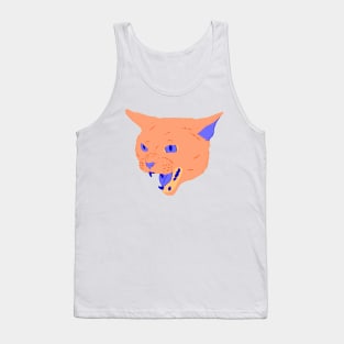 Vaporwave Cat - Sunset Tank Top